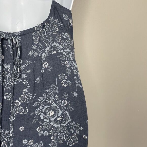 MADEWELL Dress Womens 8 Tie-Back Button-Front Midi NEW Blue Floral NE783 - Picture 16 of 16